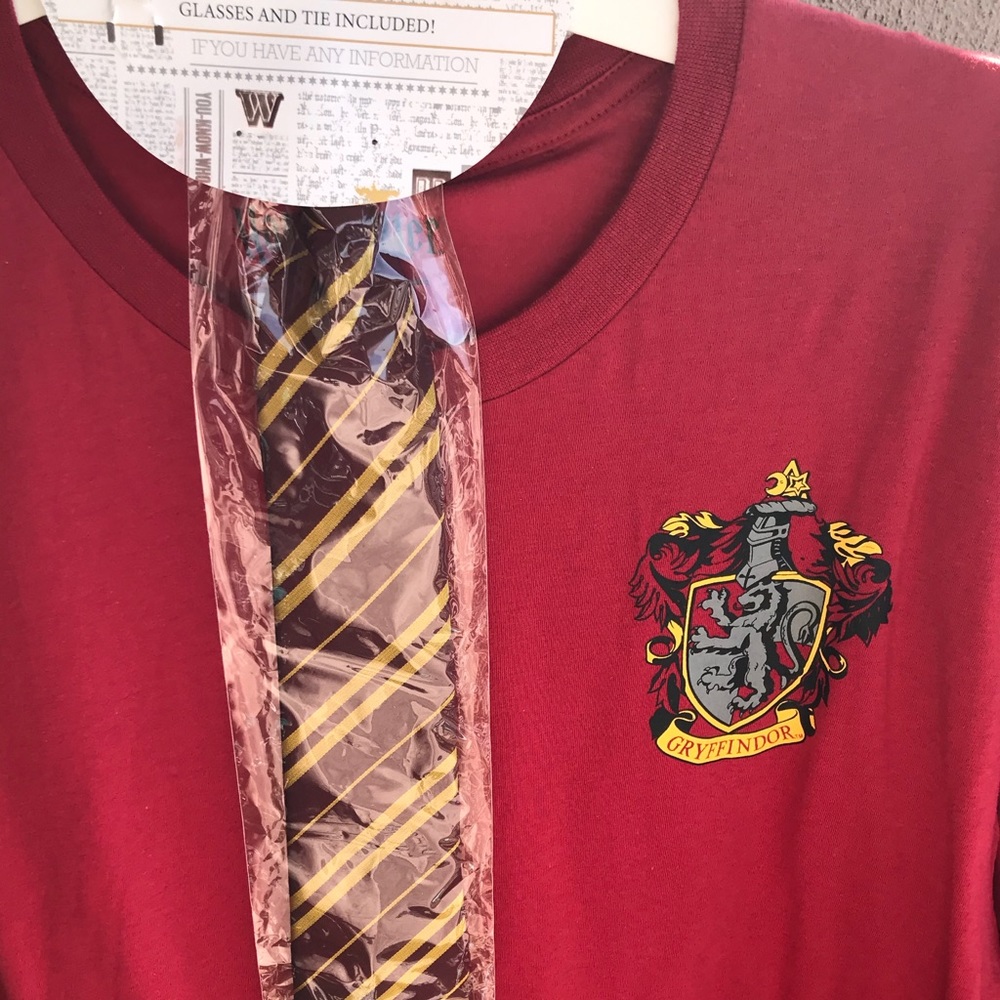Harry Potter Maroon Shirt-Costume Set with Tie NWT